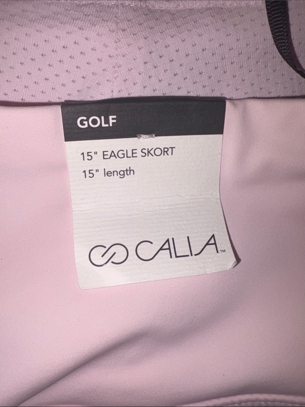 Light Pink Women's Skater Skirt with Comfortable Wide Waistband - Picture 7 of 8